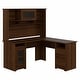 preview thumbnail 52 of 81, Cabot 60W L-Shaped Desk with Hutch and Storage by Bush Furniture