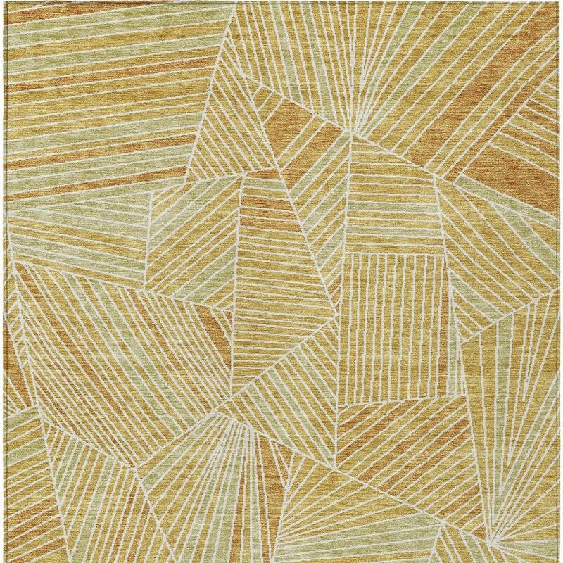 HomeRoots Geometric Transitional Rectangle Outdoor Rug