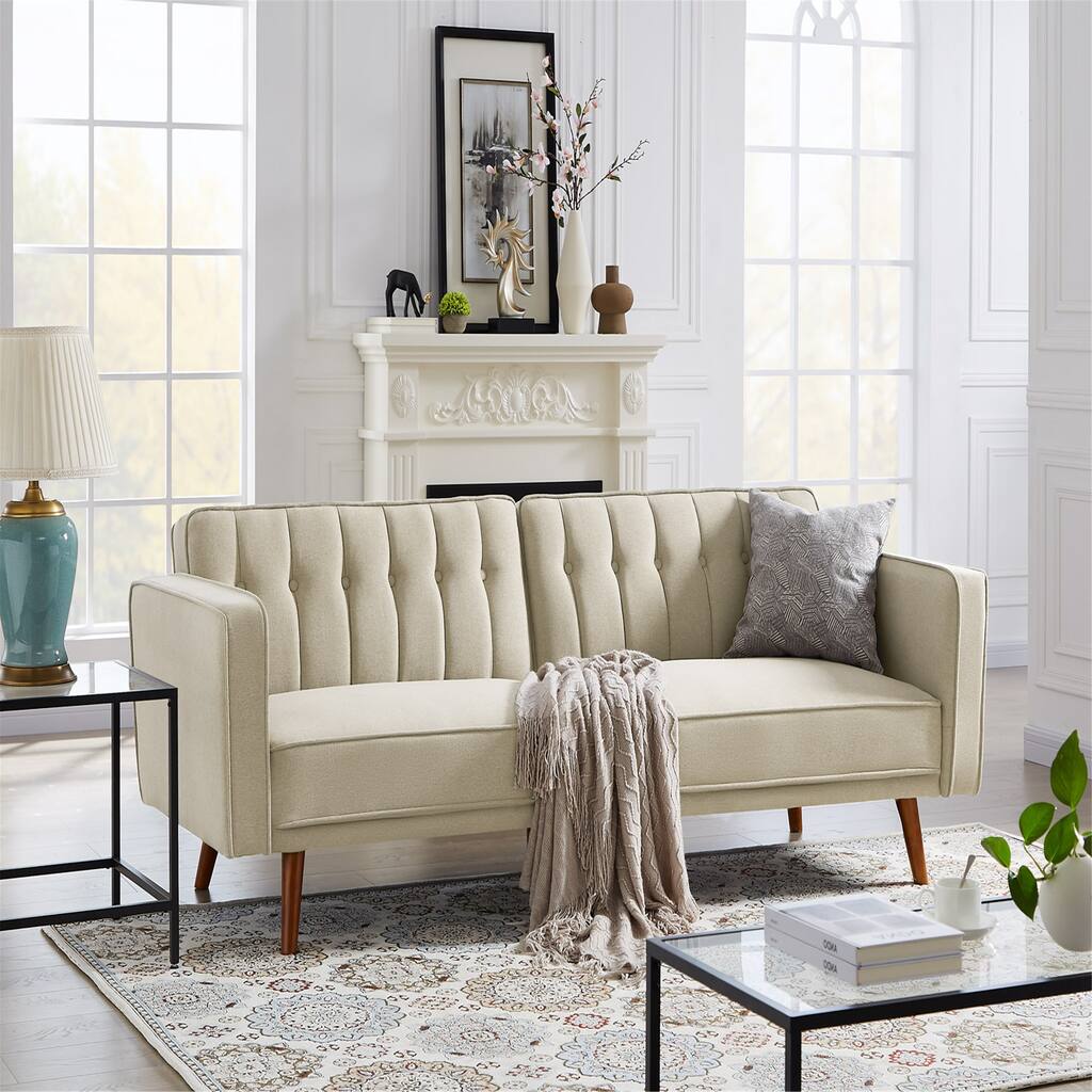 84'' Square Arm Sofa Bed, Sleeper Sofa