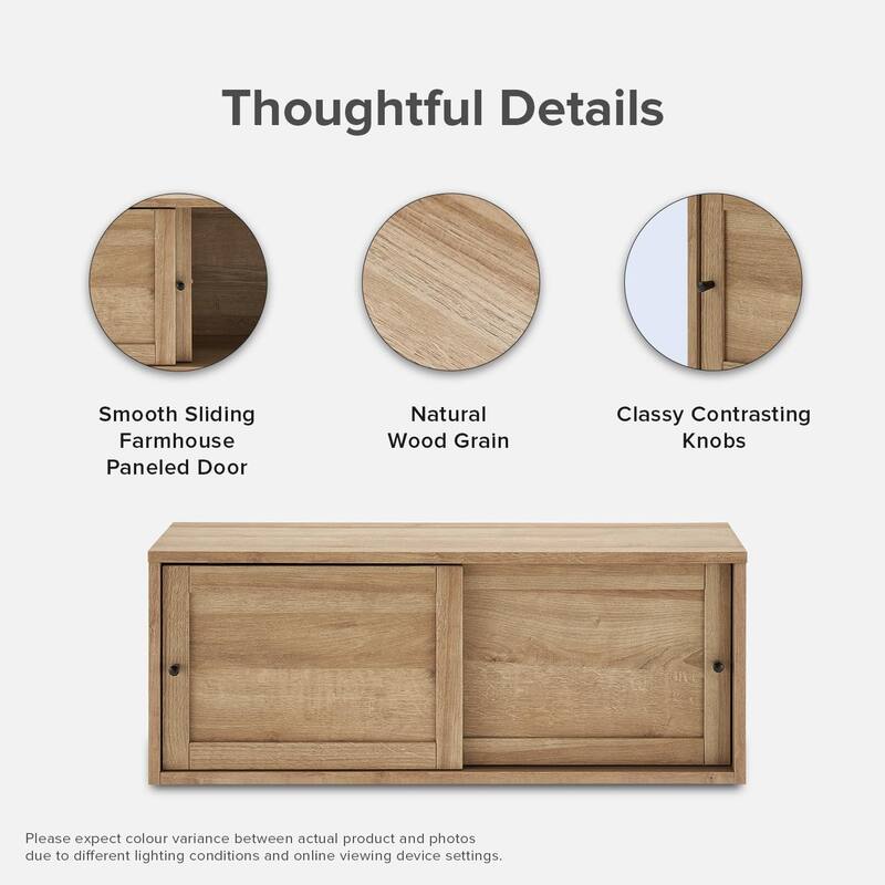 Mopio Lauren Floating TV Stand - Oak