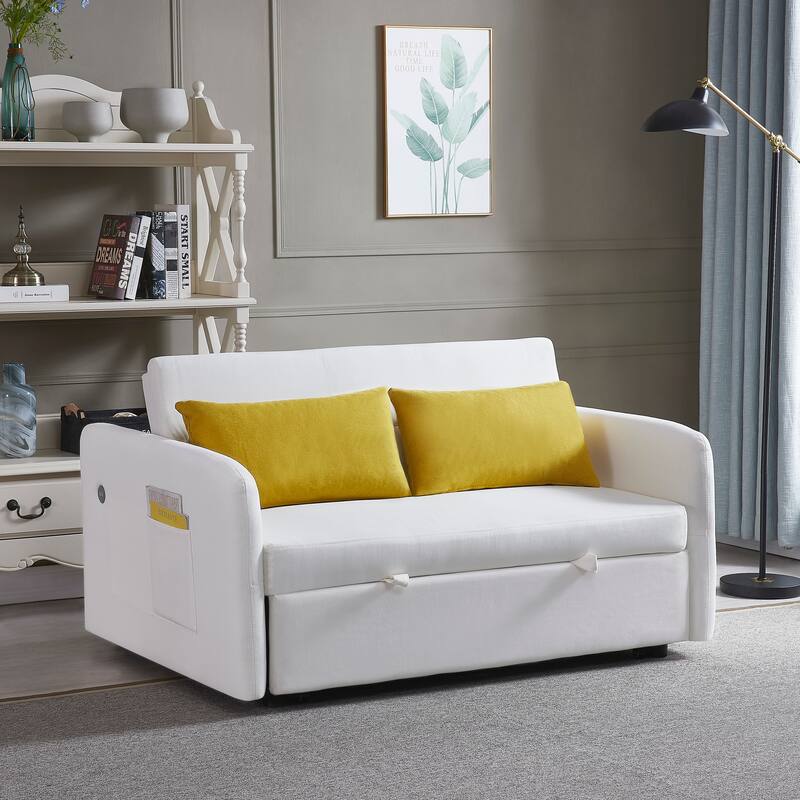 Twins Fabric Sofa Bed