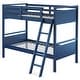 preview thumbnail 2 of 33, Costway Twin Over Twin Bunk Bed Convertible 2 Individual Beds Wooden Navy