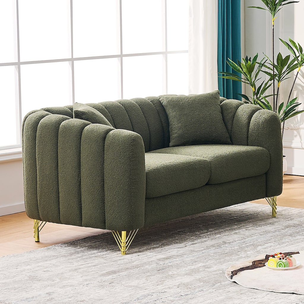 Loveseat Sofa,Luxury 2 Seater Deep Couch