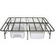 preview thumbnail 3 of 1, Twin Extra Long Metal Platform Bed Frame with Storage Space