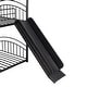 preview thumbnail 13 of 14, Black Twin over Twin Metal Bunk Bed with Slide, Roof, and Ladder
