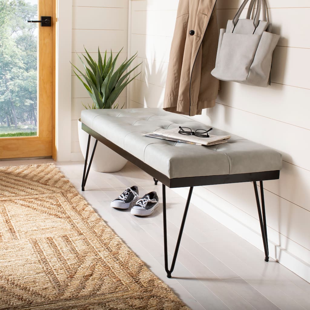 SAFAVIEH Pusa Bench - 46.8" x 19.3" x 18" - 47Wx19Dx18H