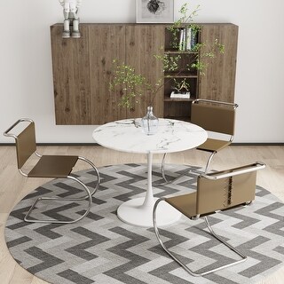 Modern Round Dining Table - Bed Bath & Beyond - 36414397