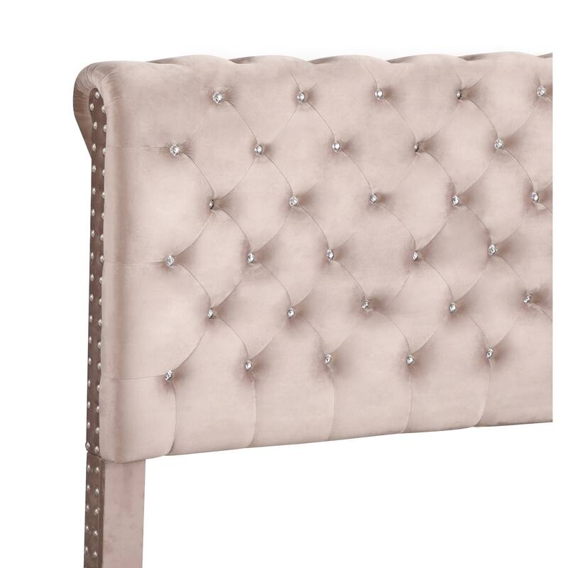 Maxx Tufted Upholstered Queen Panel Bed