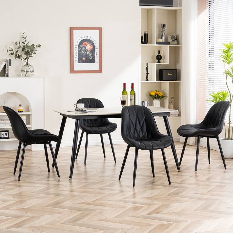 Upholstered Dining Chairs Set of 2 Modern Kitchen Chairs