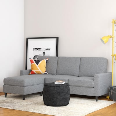 Avenue Greene Rana Grey Contemporary Upholstered Sectional