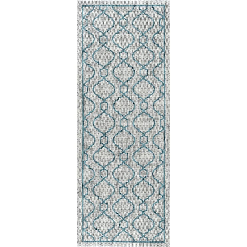 Colonnade Transitional Geometric Indoor/Outdoor Area Rug