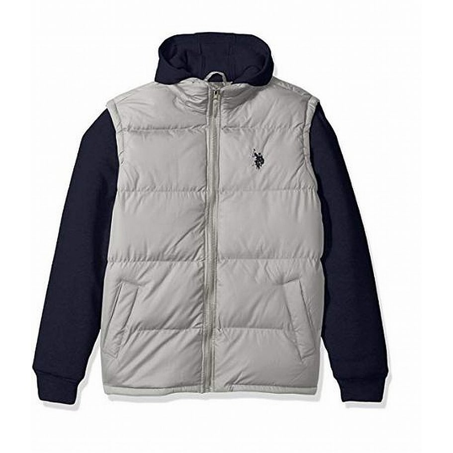 polo vest jacket with hood