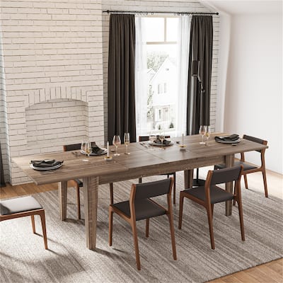 106.3" Extendable Kitchen Dining Table (Not Including Chairs)