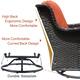 OVIOS 6-piece Rattan Wicker Patio Furniture Set Swivel Rocking Chair Set