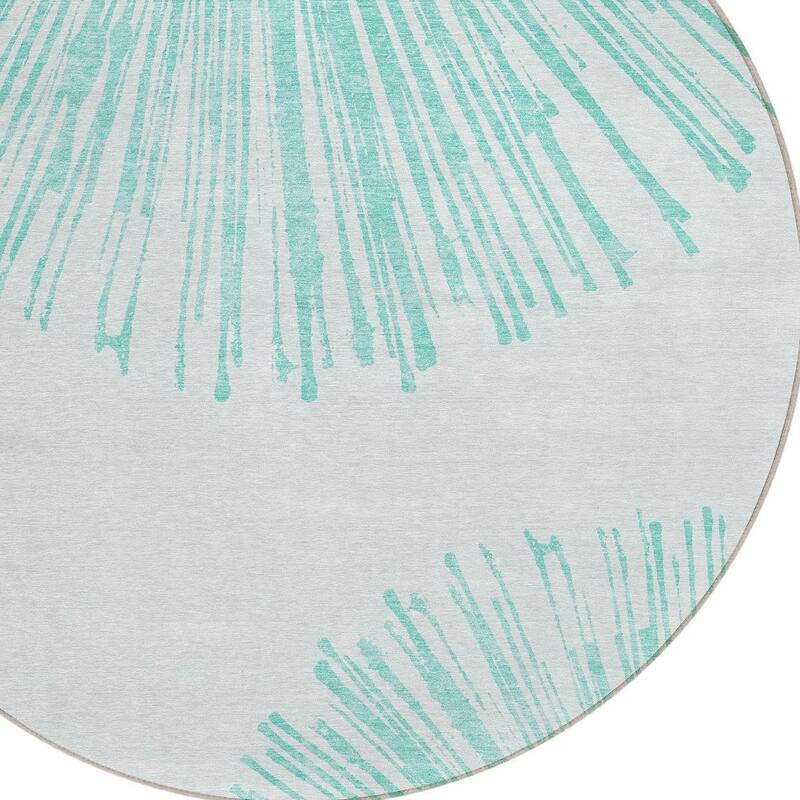 HomeRoots Abstract Transitional Rectangle Outdoor Rug