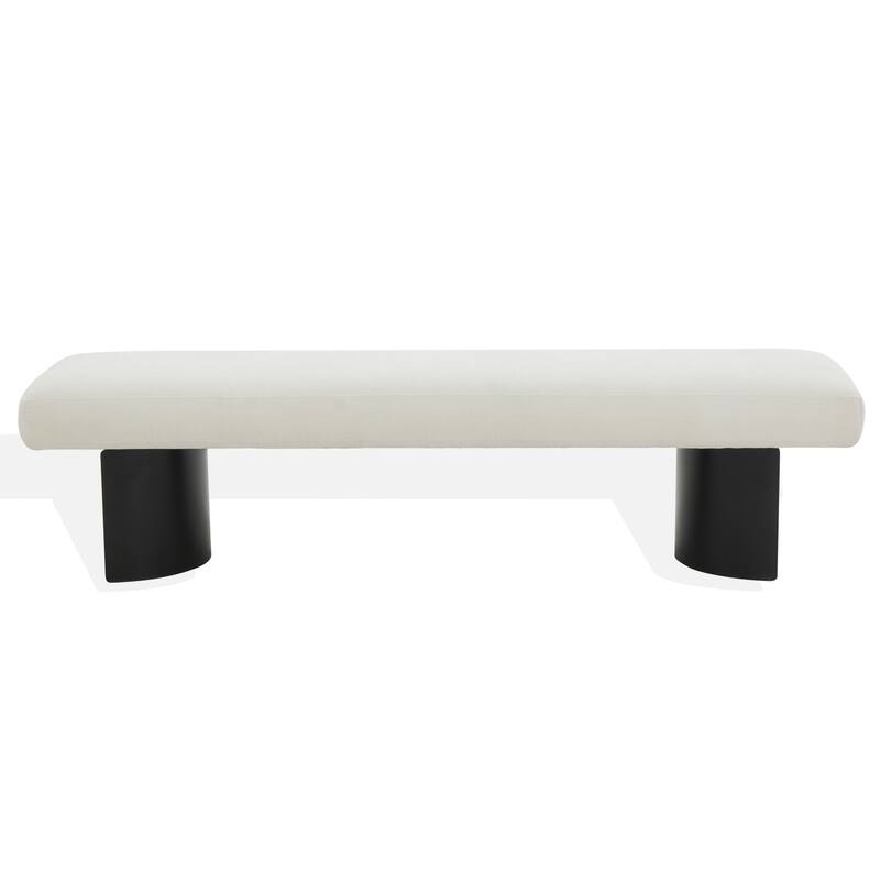 SAFAVIEH Couture Raelee Metal Legs Bench - 63Wx17Dx16H