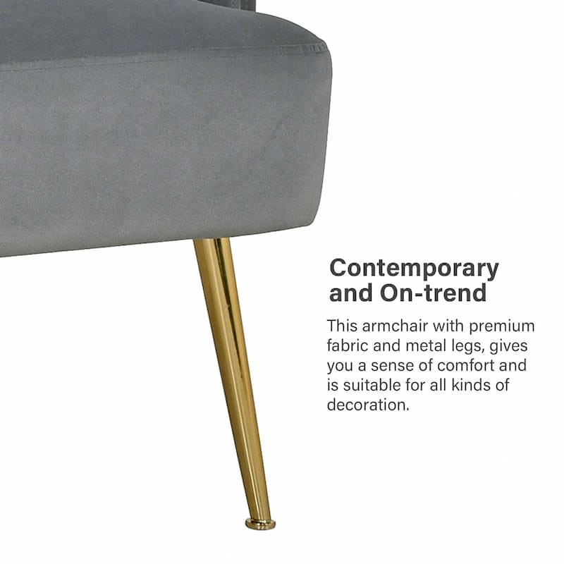 Ferrera Comfy Accent Armchair with Recessed Arms Set of 2