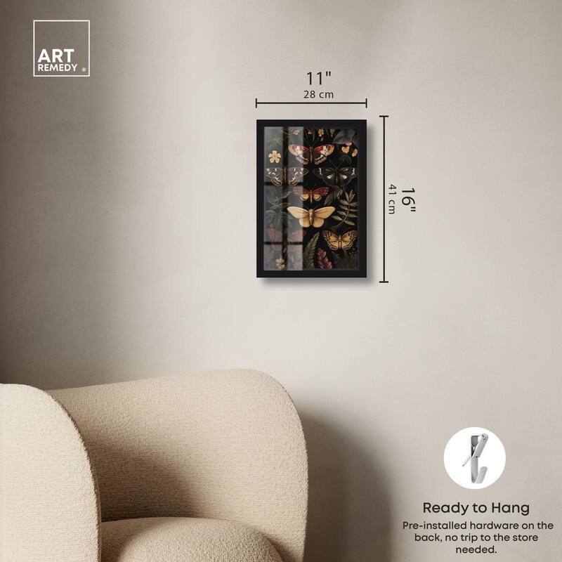 Winged Visitors III Shadowbox by Art Remedy
