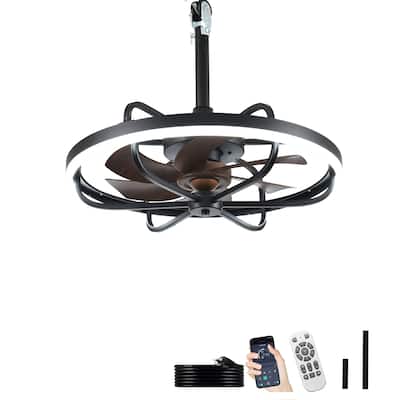 Waterproof Outdoor Ceiling Fan with Light - 20-Inch IP65 Plug-in, Remote App Control, 6-Speed Gazebo/Patio