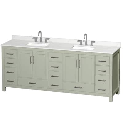 Wyndham Collection WCS141484D-QTZ-US3MXX Sheffield 84" Free Standing