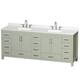 Option Light Green / Giotto Quartz Top / Brushed Nickel