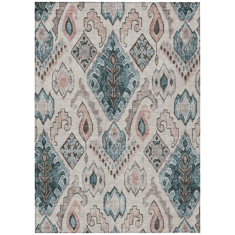 HomeRoots Moroccan Transitional Rectangle Outdoor Rug