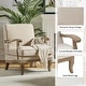 preview thumbnail 5 of 32, Rinaldo Farmhouse Polyester Armchair with Comfortable Backrest and Cushion by HULALA HOME