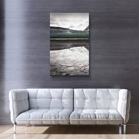 ArtWall Waterfowl Lake panel I Gallery Wrapped Canvas