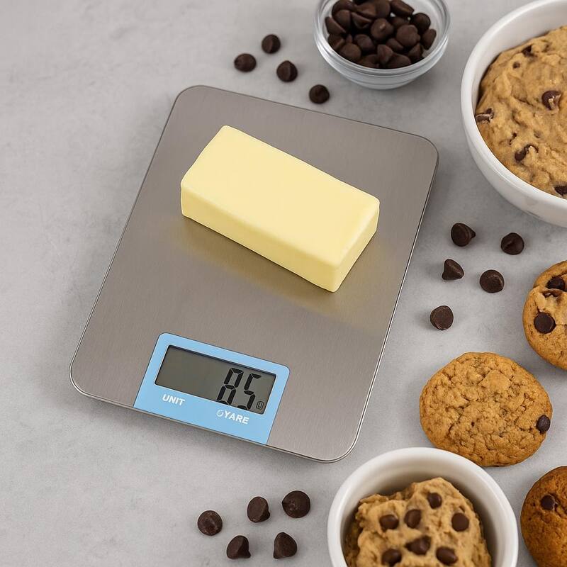Creative Home Stainless Steel Digital Kitchen Scale with LCD Display