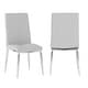 preview thumbnail 13 of 20, Somette Alyssa Side Chair with Chrome Legs (Set of 4)