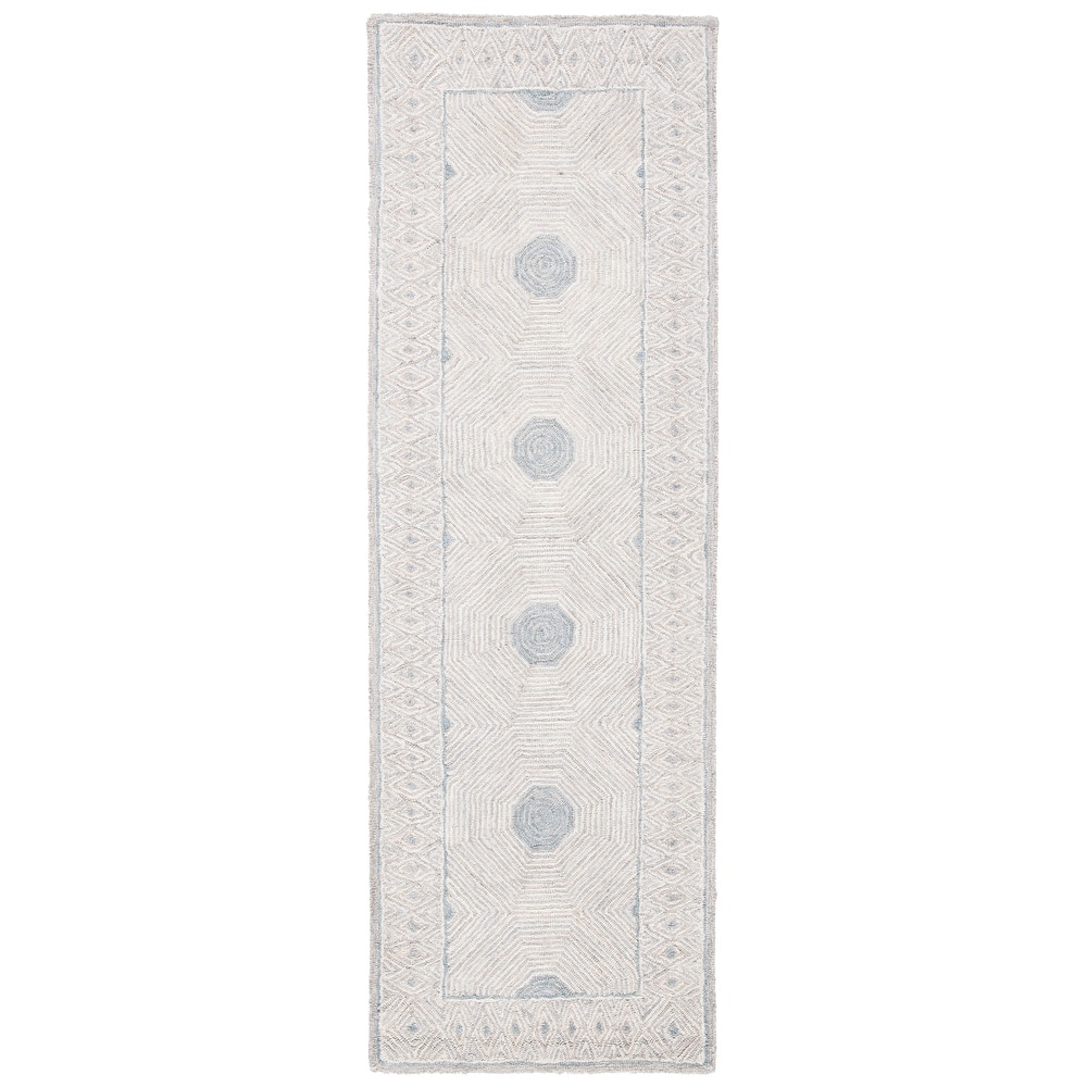 SAFAVIEH Handmade Micro-Loop Olgica Transitional Wool Rug