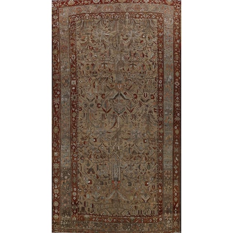 Pre-1900 Antique Bakhtiari Persian Area Rug Hand-knotted Wool Carpet - 12'11" x 19'3"