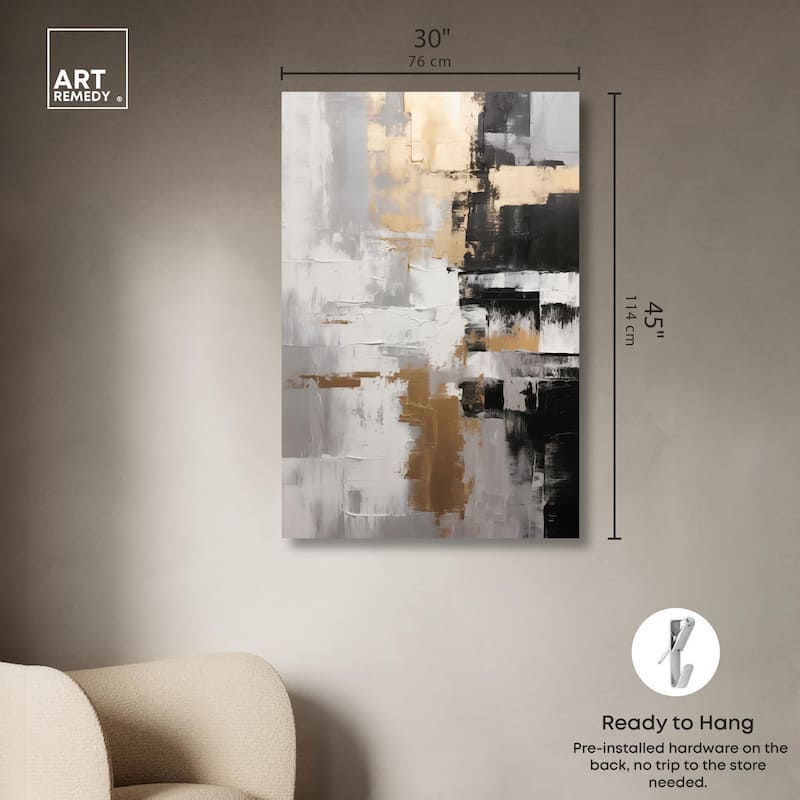 Nocturnal Alloy Canvas by Art Remedy, Gallery Wrapped