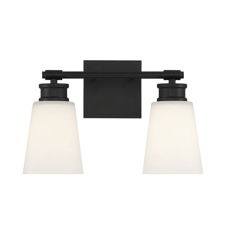 Meridian M80054 2 Light 14" Wide Bathroom Vanity Light - Matte Black