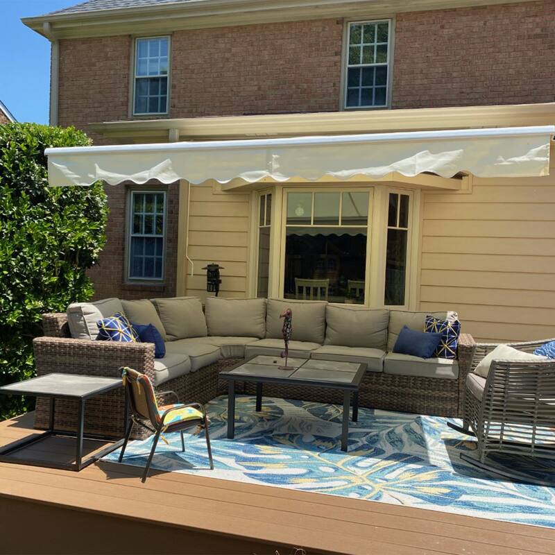 ALEKO Replacement Fabric for 10 x 8 Retractable Awning