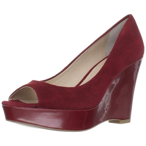 franco sarto peep toe wedge