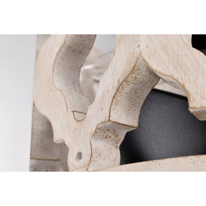 16 Inch Imitation Wood Grain Fandelier