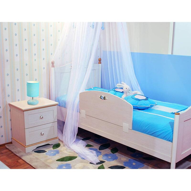 10.24 in. Blue Turquoise Finish Table Lamp with Blue Shade, Sturdy Table Lamp for Living Rooms and Bedrooms