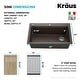 preview thumbnail 125 of 146, KRAUS Bellucci Workstation Topmount Drop-in Granite Kitchen Sink