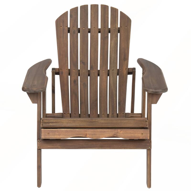 Rustic Acacia Wood Folding Adirondack Chair