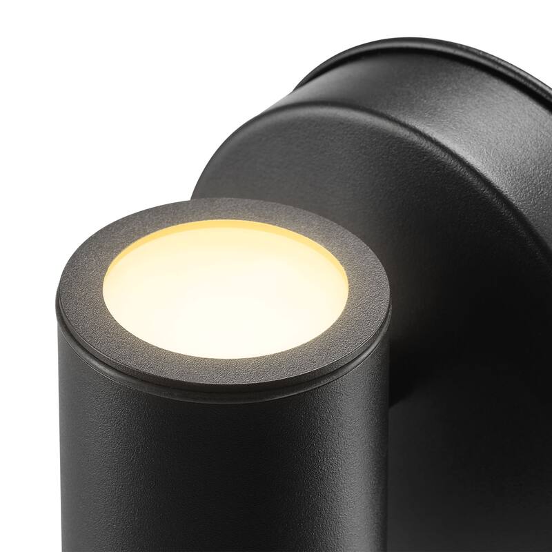 Globe Electric 91009561 12" Tall LED Outdoor Wall Sconce with Clear