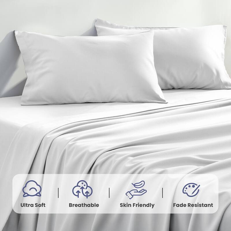 Luxurious Microfiber 4-Piece Sheet Set