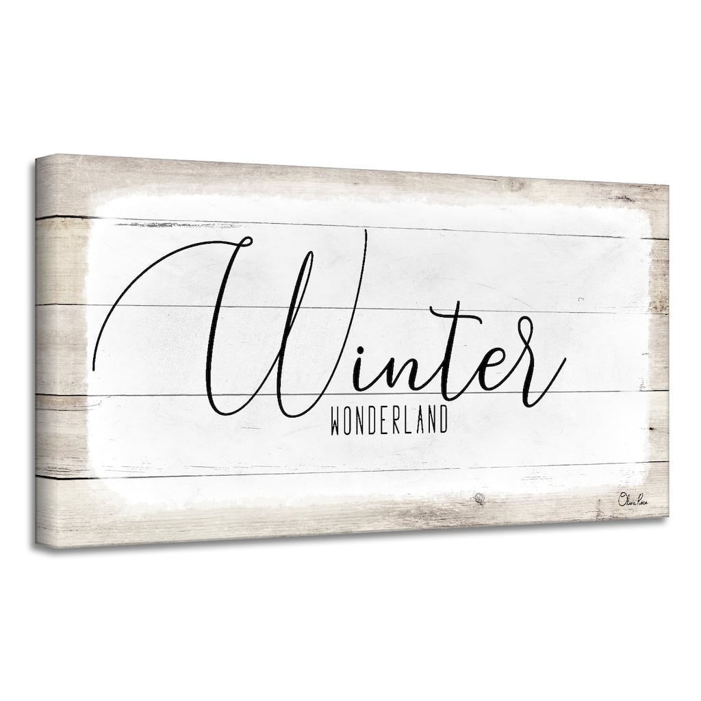 Ready2HangArt 'Winter Wonderland' Holiday Canvas Wall Art by Olivia Rose
