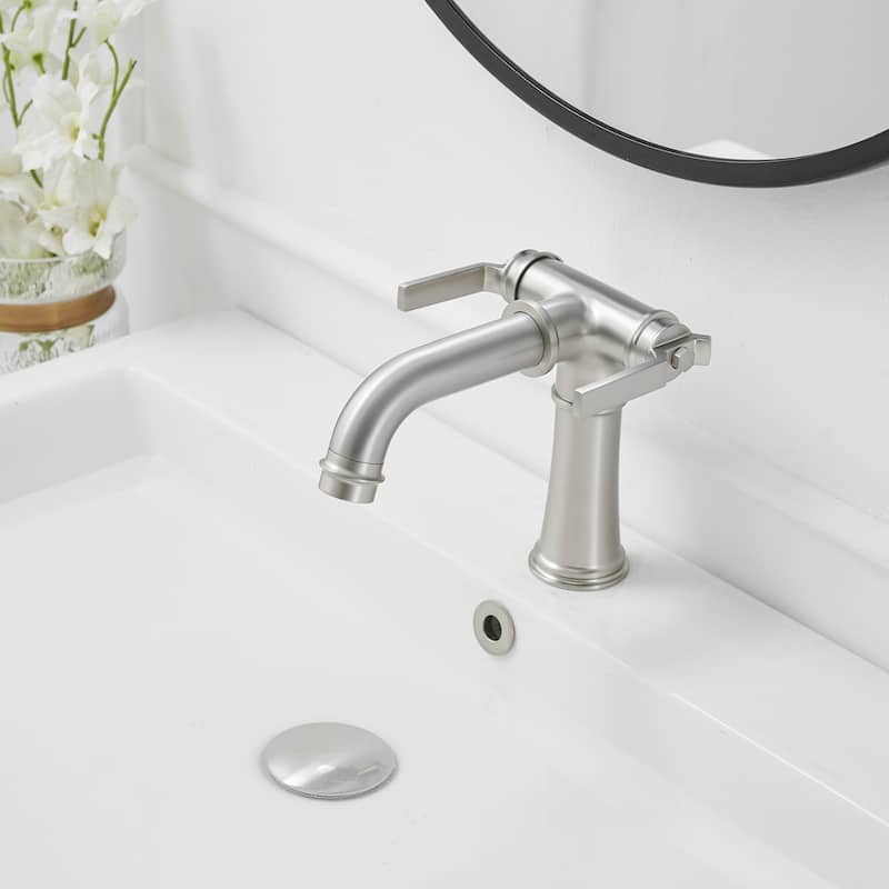 Industrial Style Two Handle Bathroom Faucet