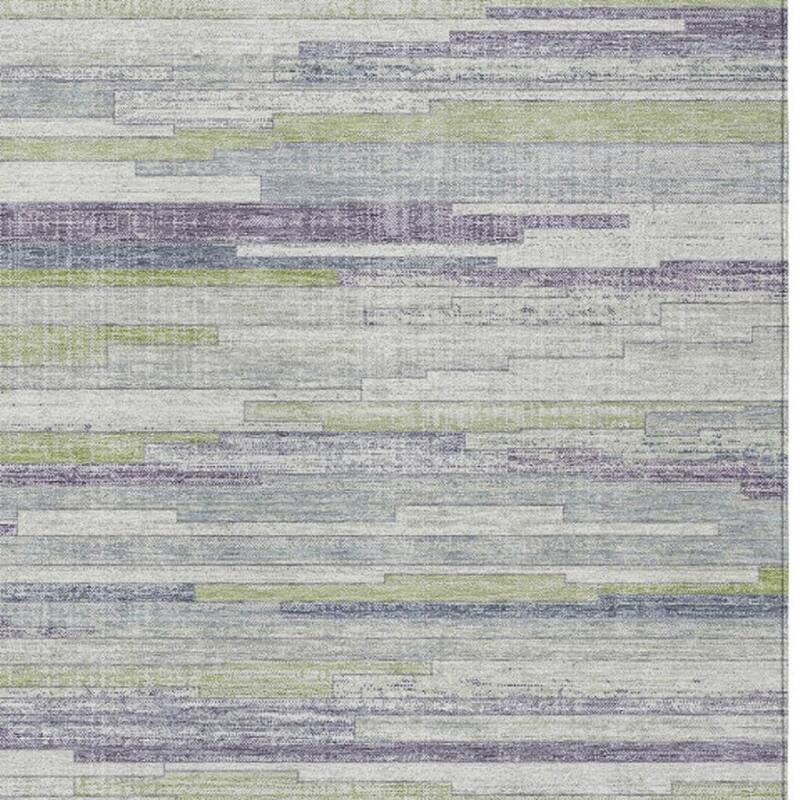 HomeRoots Striped Transitional Rectangle Outdoor Rug