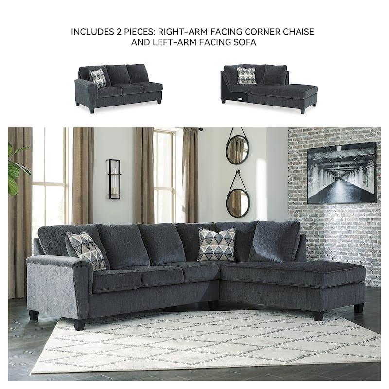 Signature Design by Ashley Abinger 2-Piece Sectional with Chaise