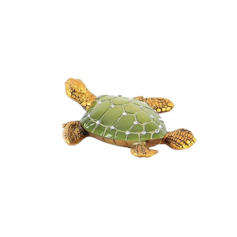 Polystone Turtle Decorative Sculpture - Set of 3 Brown - Roche River Decor