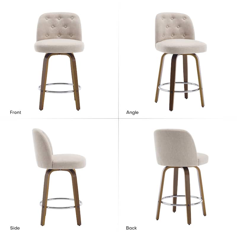 26"/29" Swivel Bar Stools/ Counter Stool with Bentwood Legs