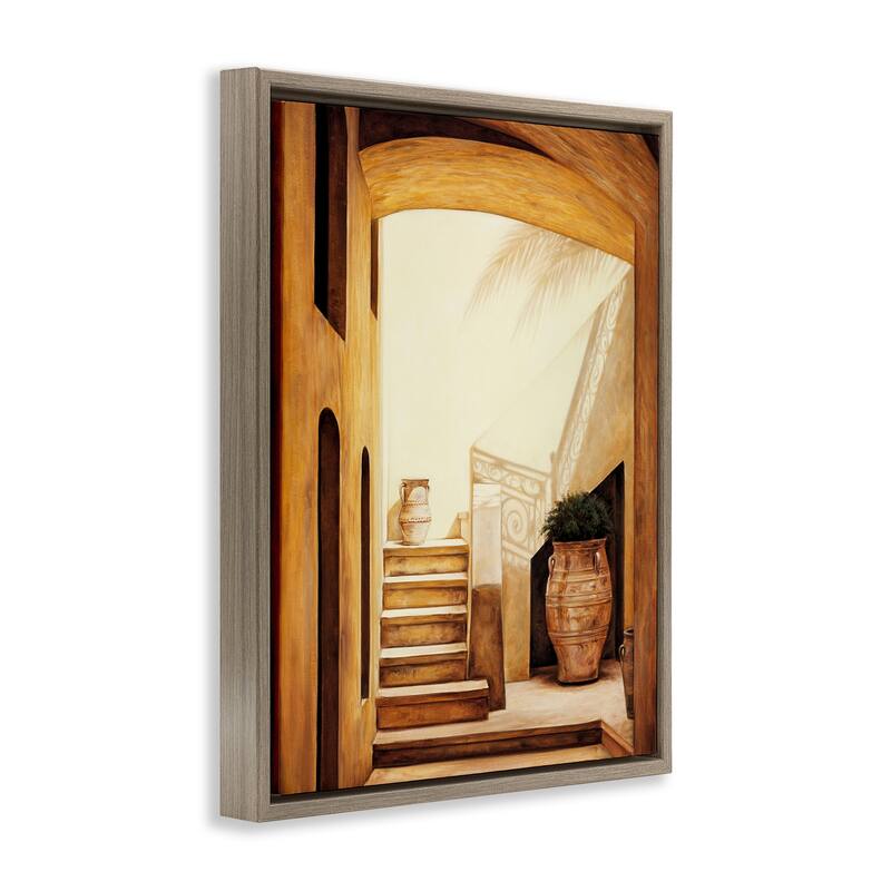 Stupell Timeless Architecture Interior Framed Floater Canvas Wall Art Design By Eduardo