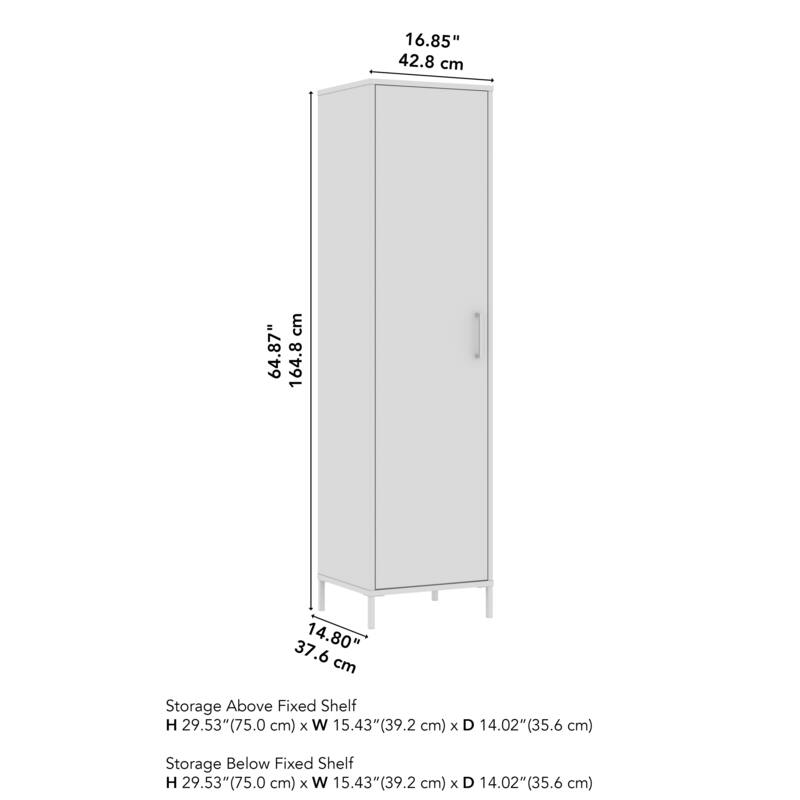 Essence Narrow Storage Cabinet with Door by Bush Furniture